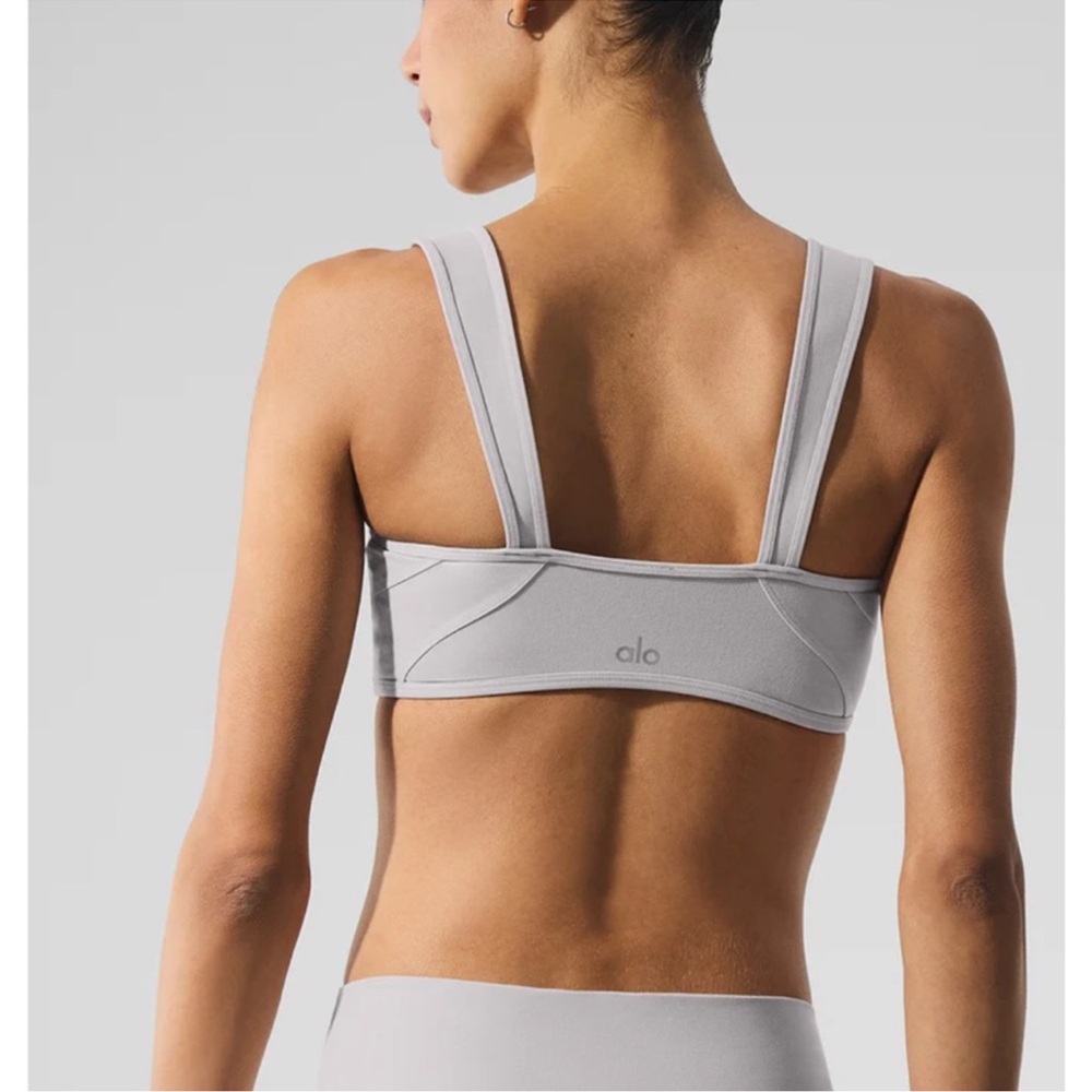 NWT🩶ALO YOGA🩶WASHED ALOSOFT SUNRAY BRA - Picture 3 of 8